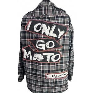 Metal Mulisha Moto Grunge Flannel | “I Only Go Moto” | JACHS | Size L